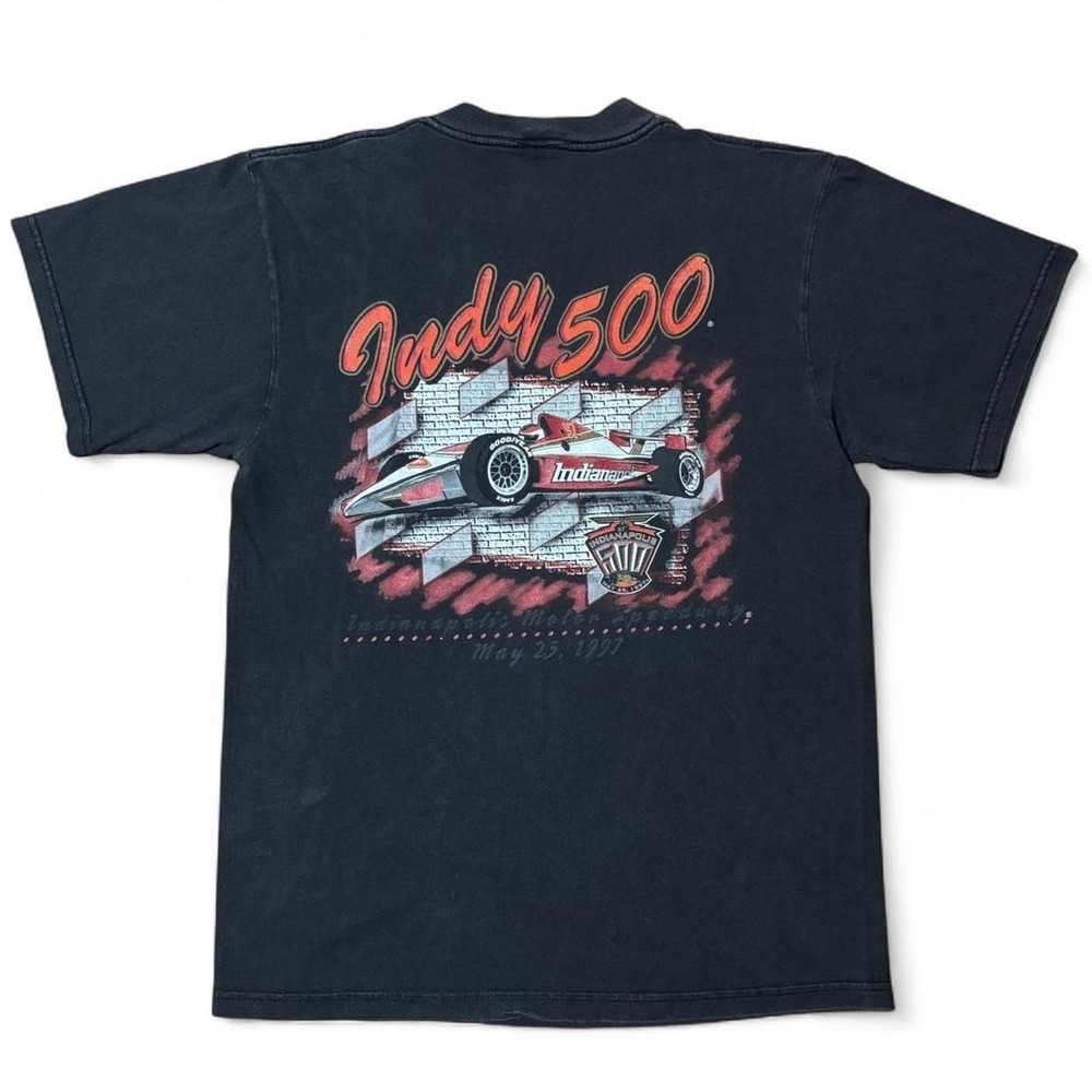 Vintage 1997 Indy 500 Indianopolis Racing Auto T-shirt LARGE Logo 7